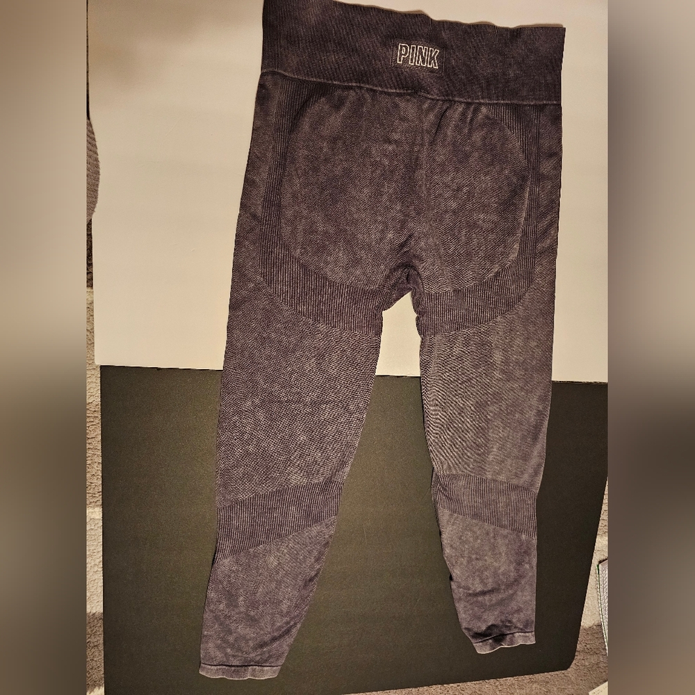 2pr PINK Victoria's Secret Women's Leggings - Gray/black - Picture 5 of 13